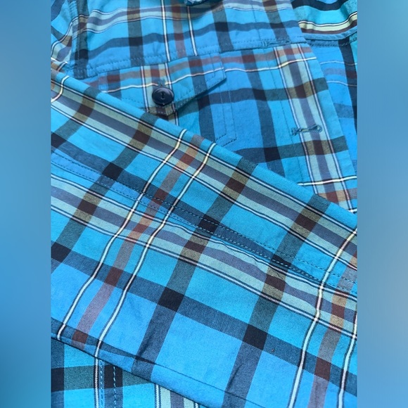 Pendleton Shirt Jacket Womens medium Blue Plaid Lightweight Stretch - Picture 6 of 12